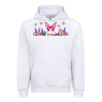 White butterflies and flowers Urban Hoodie - TumblerDesignByShophia