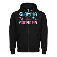 Black glamma glam grandma Zipper Hoodie - MaliasSmallBusiness