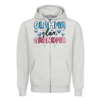 Dove Grey glamma glam grandma Zipper Hoodie - MaliasSmallBusiness