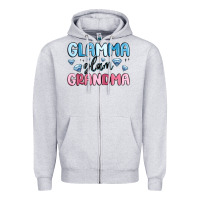 Heather Grey glamma glam grandma Zipper Hoodie - MaliasSmallBusiness