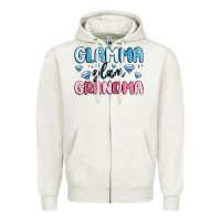 Oatmeal Heather glamma glam grandma Zipper Hoodie - MaliasSmallBusiness