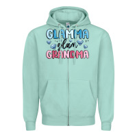 Seafoam glamma glam grandma Zipper Hoodie - MaliasSmallBusiness