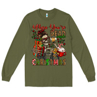 Army Green when you're dead inside but it's christmas Long Sleeve Tee - Jasminsmagicworld