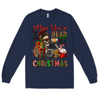 Navy when you're dead inside but it's christmas Long Sleeve Tee - Jasminsmagicworld