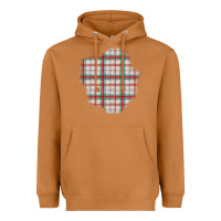 Meerkat Christmas Tartan Patch Heavyweight Hoodie - BundleAndBundleShop