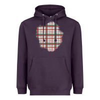 Christmas Tartan Patch Heavyweight Hoodie | Teevron