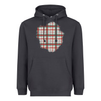 Smoke Christmas Tartan Patch Heavyweight Hoodie - BundleAndBundleShop