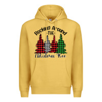 Antique Gold rocking around the christmas tree Premium Hoodie - Bettercallsaul