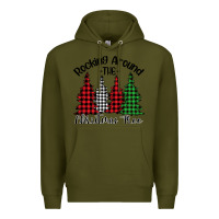Army Green rocking around the christmas tree Premium Hoodie - Bettercallsaul