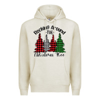 Oatmeal Heather rocking around the christmas tree Premium Hoodie - Bettercallsaul