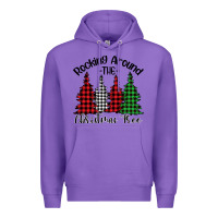 Purple rocking around the christmas tree Premium Hoodie - Bettercallsaul
