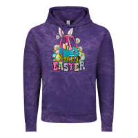 Cloud Purple Happy Easter toddler car Vintage Hoodie - OliviaCreatesArt
