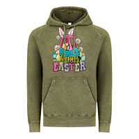 Vintage Olive Happy Easter toddler car Vintage Hoodie - OliviaCreatesArt