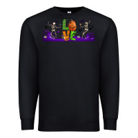 Black love halloween  libbey glass Premium Sweatshirt - BundleAndBundleShop