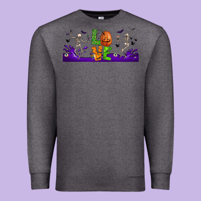 Love Halloween  Libbey Glass Premium Sweatshirt Designed By Bundleandbundleshop