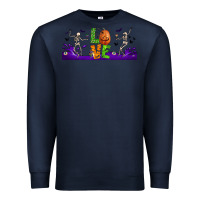 Navy love halloween  libbey glass Premium Sweatshirt - BundleAndBundleShop