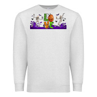 Oatmeal Heather love halloween  libbey glass Premium Sweatshirt - BundleAndBundleShop
