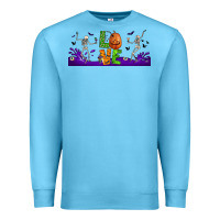 Ocean Blue love halloween  libbey glass Premium Sweatshirt - BundleAndBundleShop
