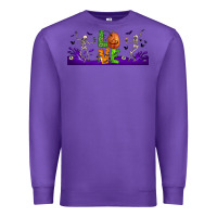 Purple love halloween  libbey glass Premium Sweatshirt - BundleAndBundleShop