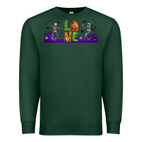 Sports Green love halloween  libbey glass Premium Sweatshirt - BundleAndBundleShop