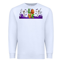 White love halloween  libbey glass Premium Sweatshirt - BundleAndBundleShop
