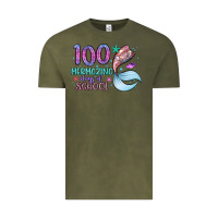 Vintage Olive 100 mermazing days of school Vintage Tee - Artiststas