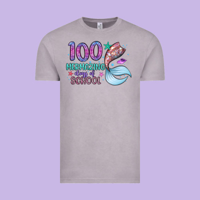 100 Mermazing Days Of School Vintage Tee Designed By Artiststas