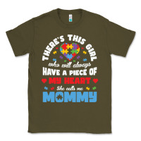 Army Green lil autism mom Classic Tee - CowhideDigitalArt