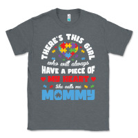 Charcoal Heather lil autism mom Classic Tee - CowhideDigitalArt