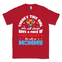 Red lil autism mom Classic Tee - CowhideDigitalArt