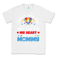 White lil autism mom Classic Tee - CowhideDigitalArt