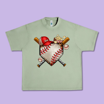 Baseball Urban Heavy Tee Designed By Adodesignshop