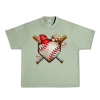 Oil Green baseball Urban Heavy Tee - AdoDesignShop