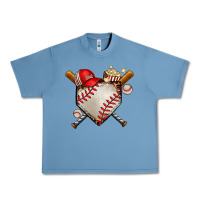 Pebble Blue baseball Urban Heavy Tee - AdoDesignShop