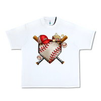 White baseball Urban Heavy Tee - AdoDesignShop