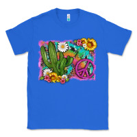 True Royal cactus peace sign flowers and tie dye Classic Tee - Artiststas