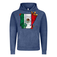 Vintage Denim mexica oklahama Vintage Hoodie - CowhideDigitalArt