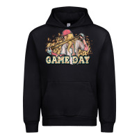 Black game day baseball leopard Urban Hoodie - HowdyJamesFarm