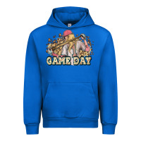 Cobalt game day baseball leopard Urban Hoodie - HowdyJamesFarm