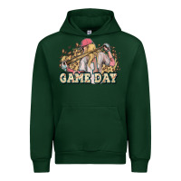 Forest Green game day baseball leopard Urban Hoodie - HowdyJamesFarm
