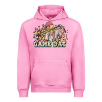 Fuchsia Pink game day baseball leopard Urban Hoodie - HowdyJamesFarm