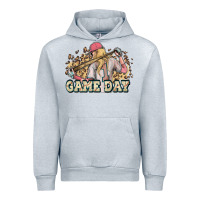 Heather Grey game day baseball leopard Urban Hoodie - HowdyJamesFarm
