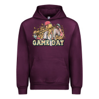 Mauve Wine game day baseball leopard Urban Hoodie - HowdyJamesFarm