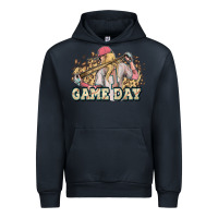 Navy game day baseball leopard Urban Hoodie - HowdyJamesFarm