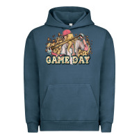 Pigment Midnight Navy game day baseball leopard Urban Hoodie - HowdyJamesFarm