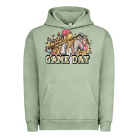 Pigment Oil Green game day baseball leopard Urban Hoodie - HowdyJamesFarm