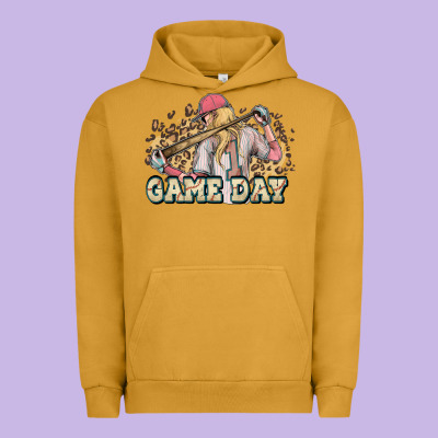 Game Day Baseball Leopard Urban Hoodie Designed By Howdyjamesfarm