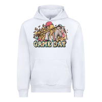 White game day baseball leopard Urban Hoodie - HowdyJamesFarm