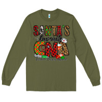 Army Green santa’s favorite cna Long Sleeve Tee - Jasminsmagicworld