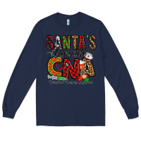 Navy santa’s favorite cna Long Sleeve Tee - Jasminsmagicworld
